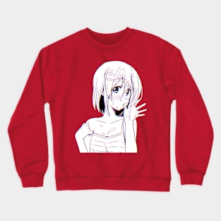 Sexy Bukakke Anime Waifu SFW Crewneck Sweatshirt